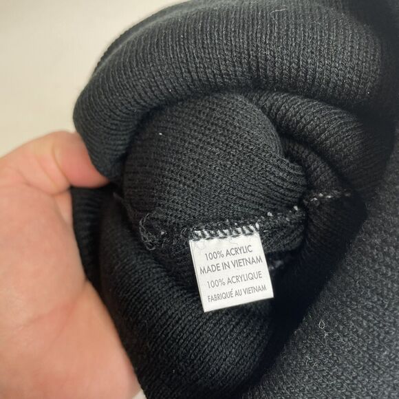 New 23 GOAT Winter Beanie, Gray/Black, Knit, Pom, Acrylic NWT - Picture 6 of 9